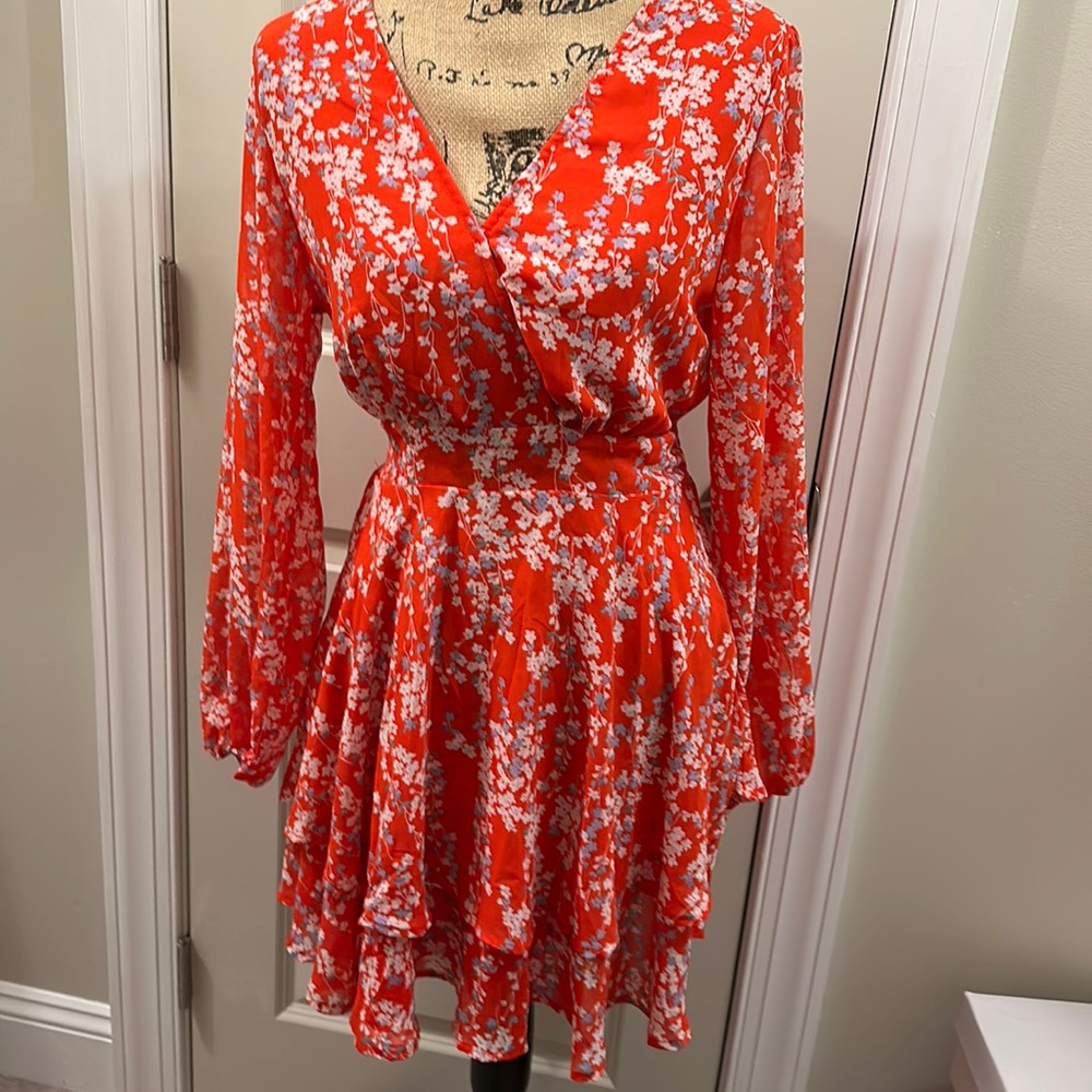 Red gorgeous summer dress